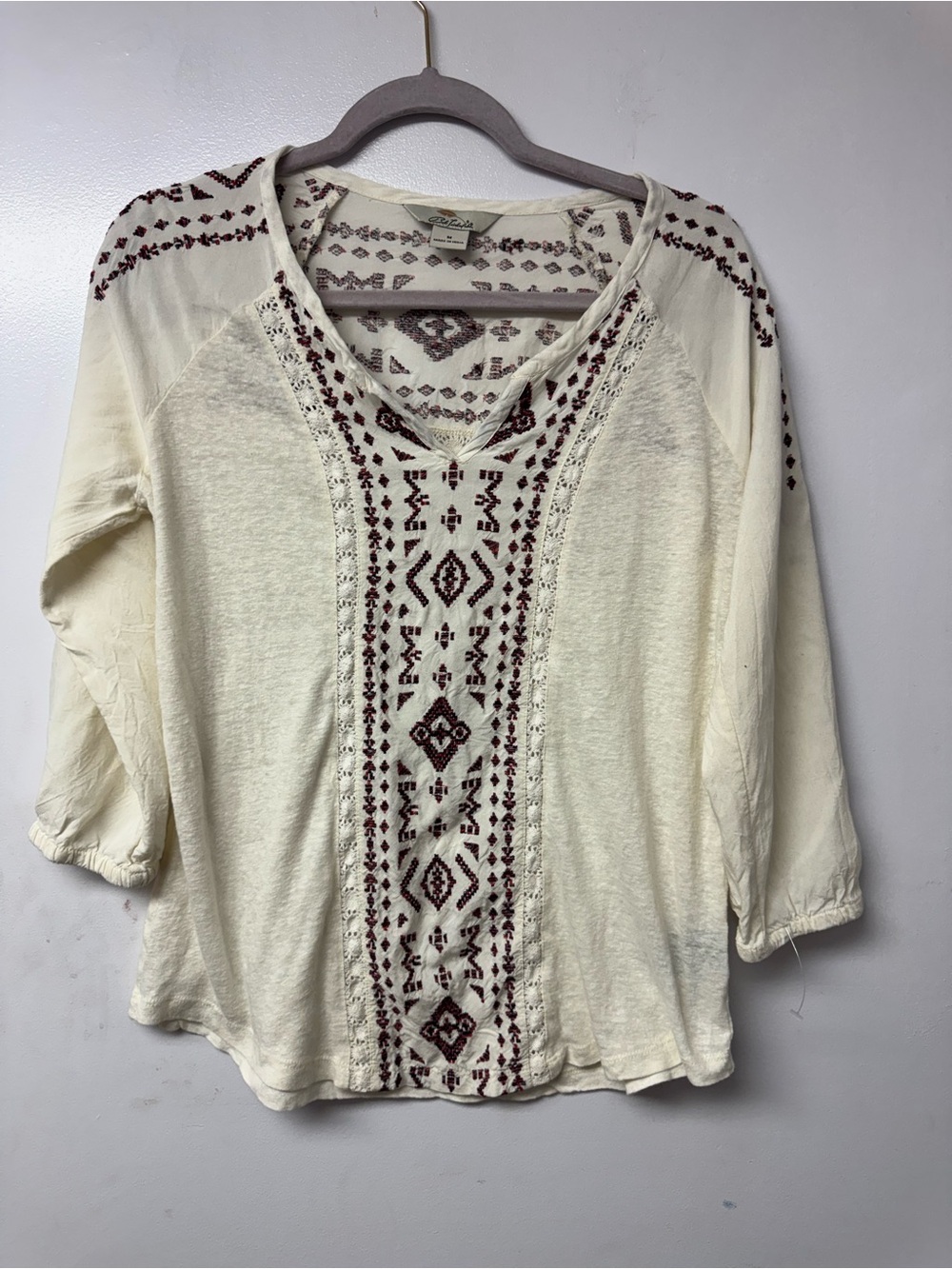 Bob Timberlake Embroidered Indie Folk Top Women’s M western boho Festival B8 - Picture 3 of 8